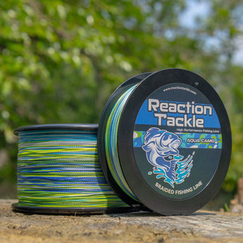 Reaction Tackle Braided Fishing Line - Aqua Camo - Gio's Outdoors