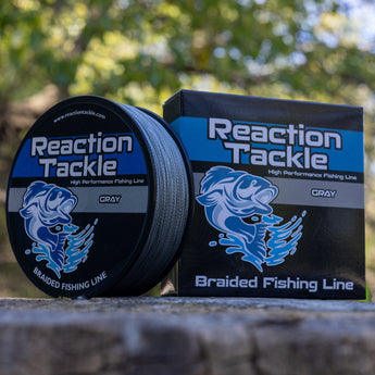 Reaction Tackle Braided Fishing Line - Gray - Gio's Outdoors