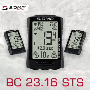 SIGMA Bicycle Computer - BC 23.16 STS, Digital Wireless