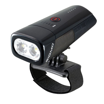 SIGMA BUSTER 1100 – Bike Front Light w/ Handlebar Mount or Helmet Bracket