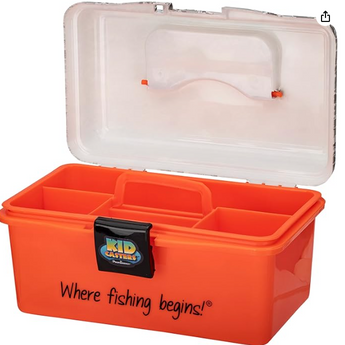 Kid Casters Youth Fishing Play Boxes with Removable Tray and Easy Locking Latch - Gio's Outdoors