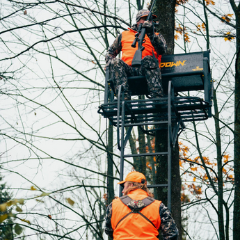 River's EDGE Lockdown 2 Man Tree Stand featuring the ULTIMATE Shooting Rail AVAILABLE FOR PREORDER - Gio's Outdoors