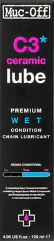 Muc-Off C3* Ceramic Lube Premium Wet Condition Chain Lubricant - Gio's Outdoors