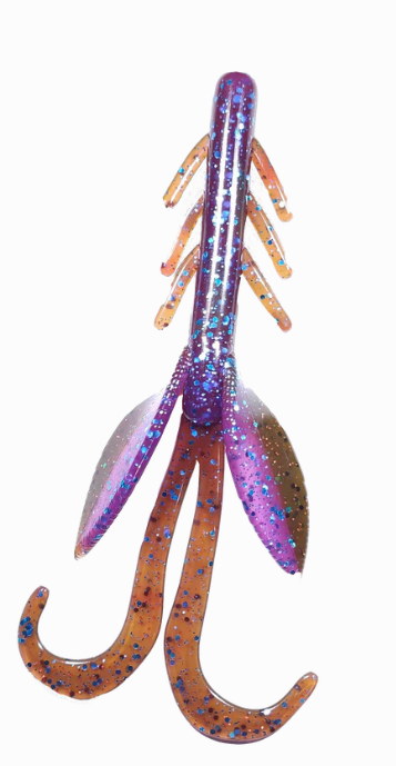 fish cave lures BAIT CUSTOMS 10" CAVE CLUB Realistic Design TPE 6pcs/bag Carp Fishing Craw