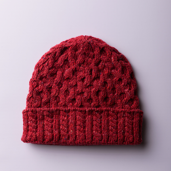 Aran Sweater Market Women's Wool Cashmere Aran Honeycomb Hat - Gio's Outdoors