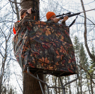 Rivers Edge Treestands  Standard 2-Person Treestand Curtain - Gio's Outdoors