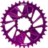 Wheels Manufacturing Direct Mount Chainring - 34t SRAM 3-Bolt Direct Mount 3mm Offset T-Type Chain Compatible Purple