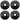 KMC REACT Cassette - 9-Speed 11-32t HG Driver Compatible Black 4 pk.