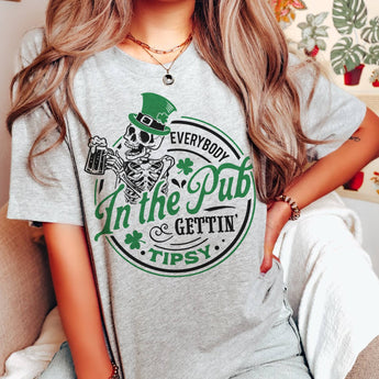 St. Pattys Everybody In The Pub Sublimation Tees - Gio's Outdoors