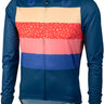 Salsa Team Polytone Men's Long Sleeve Jersey - Dark Blue w/ Stripes Small