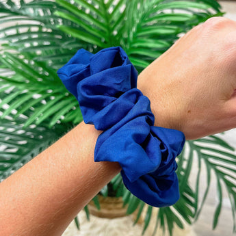 Game Day Solid Scrunchie - Navy Blue - Gio's Outdoors