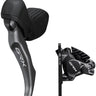 Shimano GRX BL-RX820 Brake Lever BR-RX820 Hydraulic Disc Brake Caliper - Left/Front Flat Mount Caliper