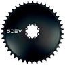 5Dev Aluminum Aero Chainring 8-Bolt Sram 52T Black  
