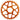 Works Components Round Chainring SRAM 3-Bolt 34T Boost 3mm Orange