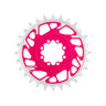 Burgtec 3mm Offset Thick Thin Chainring SRAM 8-Bolt 28T Pink