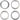 Promax Pedal Washers - Silver Bag of 4
