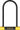 OnGuard BullDog Series U-Lock - 4.5 x 11" Keyed BLK/YLW Includes bracket