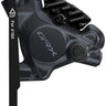 Shimano GRX BR-RX410 Hydraulic Disc Brake Caliper - Front Flat-Mount W/Bracket 140/160mm Rotor Assembled 160mm BLK