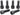 Odyssey V2 Replacement Stem Bolt Set Black