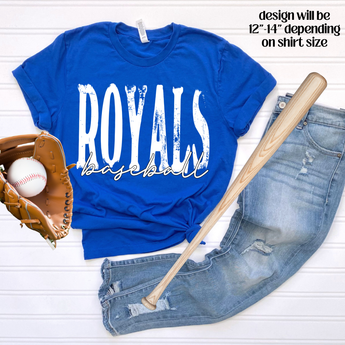 Distressed Royals Baseball - Gio's Outdoors