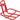 Benno Mini Front Tray Rack - Red