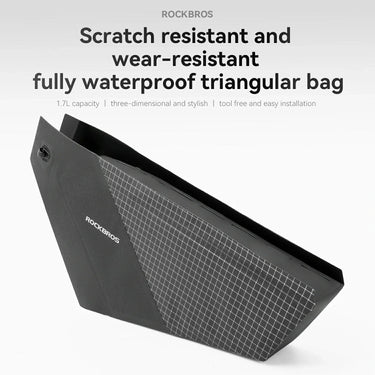 AS-165 100% Waterproof Bike Frame Bag 1.7L - Gio's Outdoors -ROCKBROSUSA