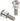 Problem Solvers SpaceOuts 6mm H2O Bottle Cage Spacer Kit Silver