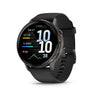 Garmin Venu 4 45mm Watch Watch Color: Slate Wristband: Black - Silicone