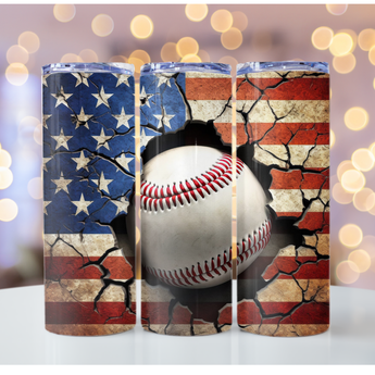 Baseball 20oz Tumbler - Gio's Outdoors