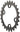 Shimano Deore FC-M6000 Chainring - 24t 10-Speed 64mm Asymmetric BCD 34-24t Set