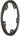 Gates Carbon Drive CDX CenterTrack Front Belt Drive Ring - 46t 5-Bolt 130mm BCD BLK