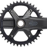 microSHIFT Sword 1x Crankset - 165mm 10-Speed 40t 110 Asym BCD  24mm Spindle BLK