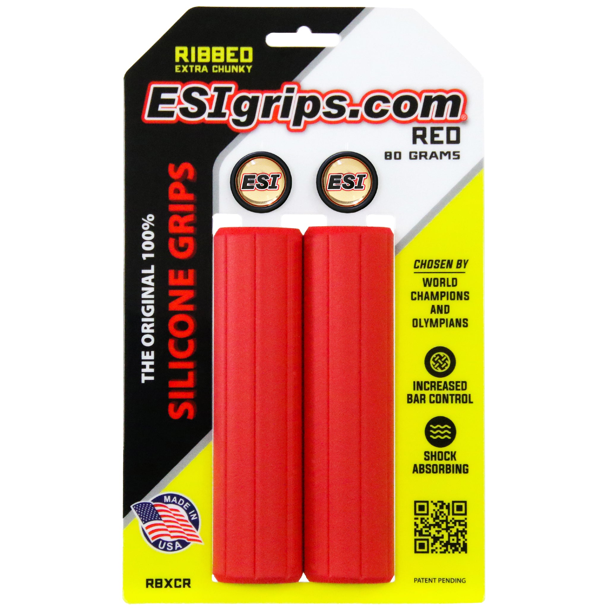 Auto Grip Rib 3 ESI grips MTB Ribbed Extra Chunky Silicone Grips Red – Gio's Outdoors