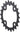 TruVativ Trushift 24T x 64mm Black Chainring Steel