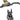 TRP EVO X HD-M9020 Disc Brake Lever - Left/Front Rear 1900mm Hose Post Mount 2-Piston Gold