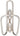 Wolf Tooth Morse  Bottle Cage - Stainless Steel Silver