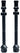 Stan's Tubeless Exo-Core Valve Stems - Alloy Extra Tall Black Pair