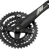 Samox AF26 Crankset - 175mm 9-Speed 44/32/22t 104/64 BCD JIS Square Taper Spindle Interface Spindle Bolts Sold Separate BLK