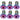 Better Bolts Titanium Water Bottle Cage Bolts10mmRainbow 6/Count