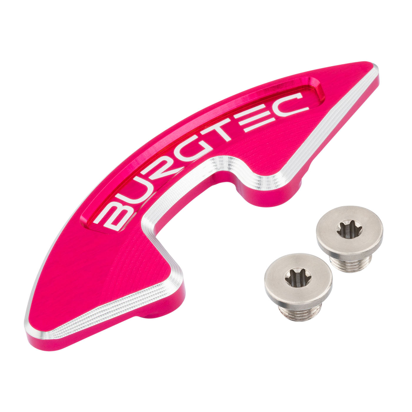 Pink Chainring Burgtec Chainring Bash Guard - Single - Toxic Barbie Pink – Gio's Outdoors