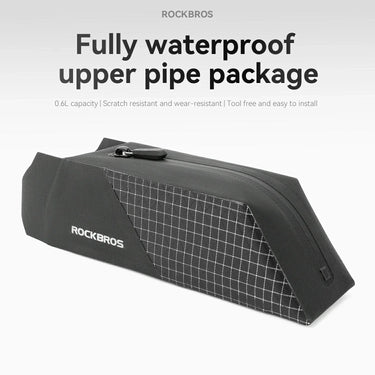100% Waterproof Bike Frame Storage Bag Top Tube Bag 0.6L - Gio's Outdoors -ROCKBROSUSA