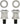 Surly Trailer Hitch Mount Axle Nuts Fits 10x1mm Threaded Axles Surly Direct-Frame Mounting Pair