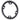 absoluteBLACK Premium Oval Road Chainring 4x110BCD 36T - Black