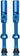 Muc-Off Big Bore Hyrid Tubeless Valve Stems - Large 45mm Blue