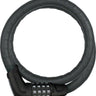 ABUS Combination Cable Lock Steel-O-Flex Tresor 6615C 85cm x 15mm With Mount BLK