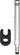 Problem Solvers Presta Valve Extender: Removable Core 50mm Silver