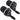 microSHIFT MS25 Twist Shifter Set - 6-Speed Triple Shimano Compatible Black