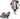 Garmin Rally XC210 Power Meter Pedals - Dual Sided Clipless Alloy 9/16" BLK Pair Dual-Sensing Shimano SPD