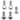 Better Bolts Fox 36 Fork Ti Bolt Kit 2016-2020 Fit4 Silver 5/Ct