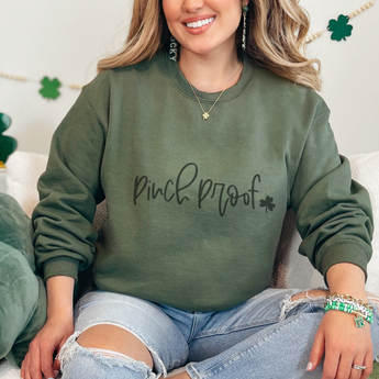 Black Pinch Proof Shamrock St. Patrick's Day Sweatshirt - Gio's Outdoors
